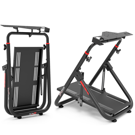 Extreme Sim Racing Wheel Stand Cockpit Sxt V2 Racing Simulator - Black Edition for Logitech G25, G27, G29, G920, Thrustmaster, Fanatec, Simagic, Playstation, Xbox, PC