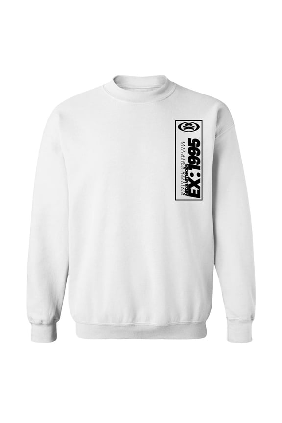 Skateboarding Powder Logo Graphic White Men's Cotton Pullover Sweatshirt
