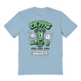 thumbnail image 1 of Extreme Skateboarding Sk8 Green Graphic Light Blue Men's Cotton T-Shirt, 1 of 1
