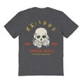 thumbnail image 1 of Extreme Skull EX1995 Custom Made Suppy Co Graphic Dark Heather Men's Cotton T-Shirt, 1 of 1