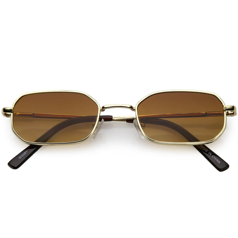 sunglassLA Extreme Small Metal Rectangle Glasses, Thick  display picture 2