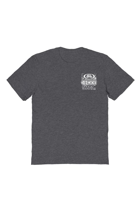 SoCal Wheels Skate Co Logo Graphic Dark Heather Men's Cotton T-Shirt