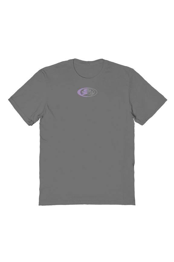 Split Skate Logo Graphic Charcoal Men's Cotton T-Shirt