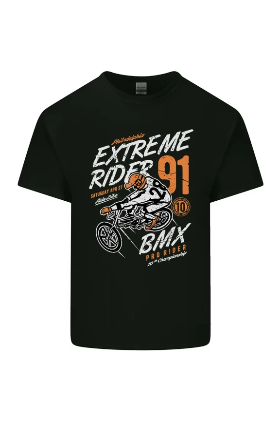 Extreme Sports BMX Rider Cycling Bicycle Sport Athletic Light Cotton Tee Top,for unisex up to 5XL