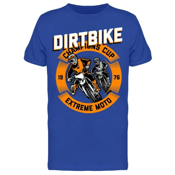 Extreme Style Motocross In Dirt T-Shirt Men -Image by Shutterstock, Male Large