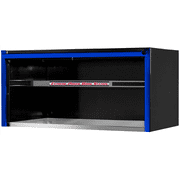 Extreme Tools EXQ Series 55in W x 30in D Professional Extreme Power Workstation Hutch Black w Blue Handle