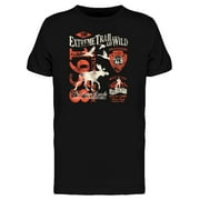 Extreme Trail Hipster Graphic T-Shirt Men -Image by Shutterstock, Male 3X-Large