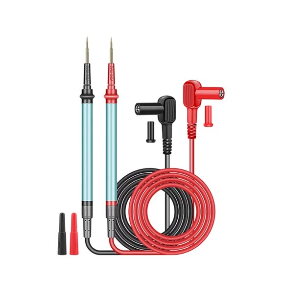 Extreme Transmissive Gold Veneered Multimeter Probes With 135mm Not Slip Elastomer Grip Exemplary For Component Pin Measurement In DIY Electronics Projects