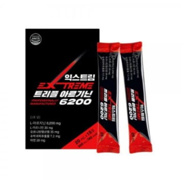 Extreme Triple L-Arginine 6200 Wellness Jelly Stick Amino Acid Supplement for Active Lifestyle (15 Sticks 6 Packs)