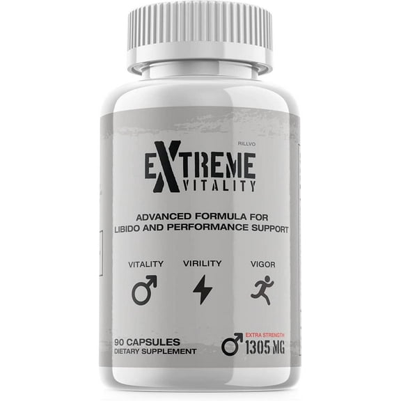Extreme Vitality Advanced Formula Performance Support Capsules Strength Men 60 Capsules