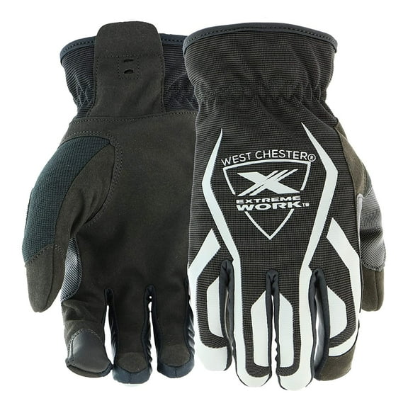 Extreme Work 88200 MultiPurpX Gloves  Large, Safety Performance Gloves w/XTouch Index Finger, Synthetic Leather Palm, Thumb Saddle, Slip on Cuff