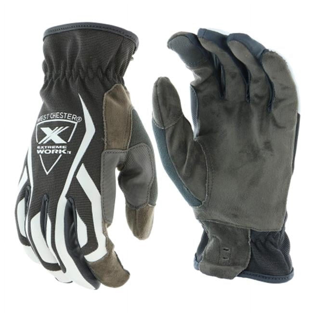 West Chester 813-89300-2XL Extreme Work Multipurpx Gloves, 2XL - Black & Gray