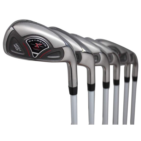 Extreme X7 High MOI Complete 6-Piece Short Men's Iron Set (5-PW) Right Handed Regular R Flex Graphite Shafts (Short Men - 5' to 5'4")