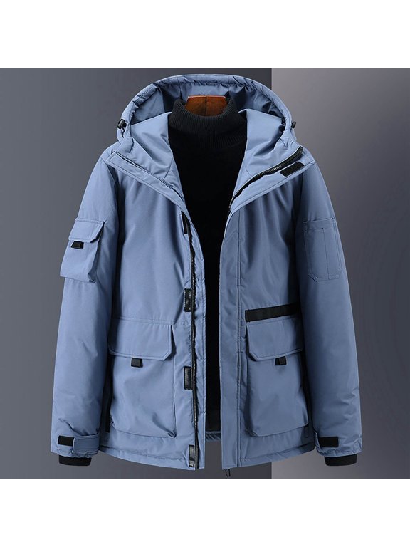 Extremely Cold Must Have Men's Down Jacket, Winter New Super Thick Leisure Style Outdoor Functional Cargo Coat