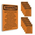 thumbnail image 1 of Extremely High Arc Flash Incident OSHA WARNING Aluminum Sign 14 Inch x 10 Inch - 10 Pack, 1 of 8