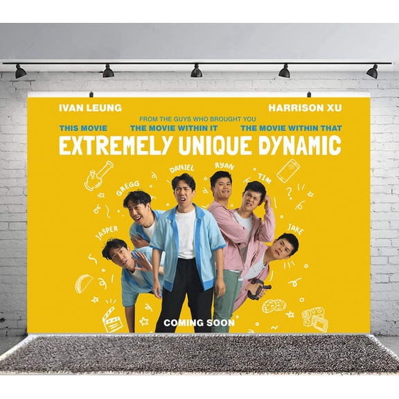 Extremely Unique Dynamic Backdrop Banner Party Supplies Poster Movie Theme Background for Photography Birthday Decorations