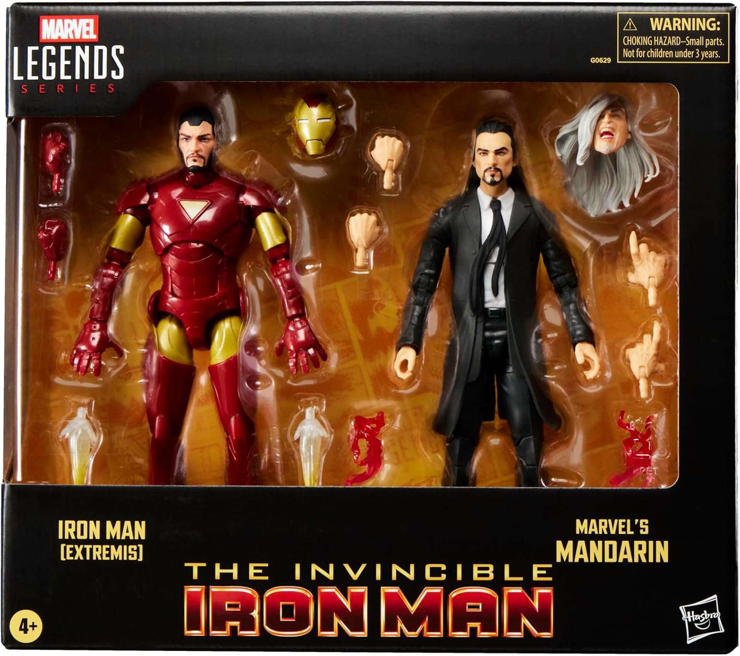 マーベルレジェンド　アイアンマン(エクストリミス)＆マンダリン　2PAC Extremis Iron Man & Marvel's Mandarin Action Figure 2-Pack