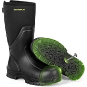Extremus by KastKing RhinoToe Mens Rubber Work Boots, Waterproof, Fiberglass Toe, Anti-Slip