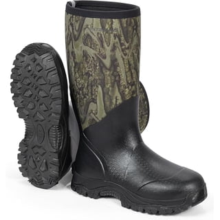 Extremus by KastKing MudRidge Men's Rubber Hunting Boots, Waterproof, 6mm Neoprene, Anti-Slip