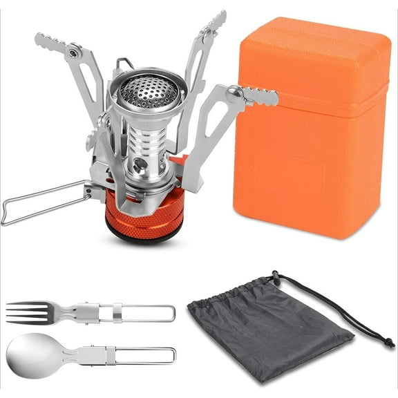 Extremus Portable Camping Stove, Backpacking Stove, Hiking Stove, Pocket Stove, Mini Camp Stove, Compact Wind Resistant Camping Stove for Backpacking, Hiking, Camping, and Tailgating, Ultralight
