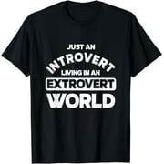 Extrovert World Behavior Social Personality Type Introvert T-Shirt