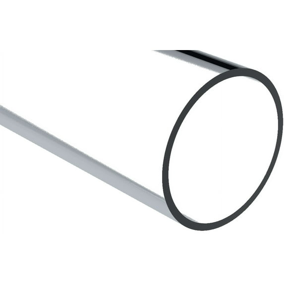 Extruded Acrylic Rigid Round Tube, Clear, 1/2" ID x 5/8" OD x 72" L (Pack of 6)