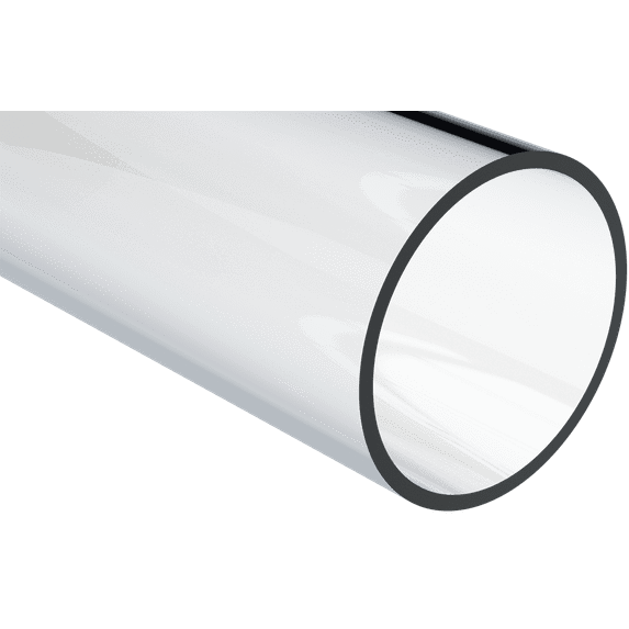 Extruded Acrylic Rigid Round Tube, Clear, 11-1/2" ID x 12" OD x 72" L