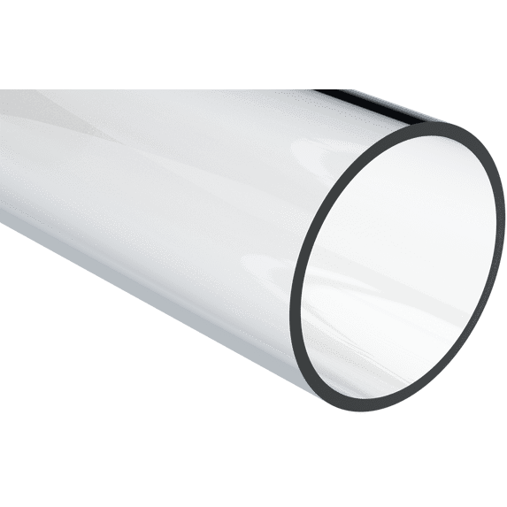 Extruded Acrylic Rigid Round Tube, Clear, 5-3/4" ID x 6" OD x 48" L