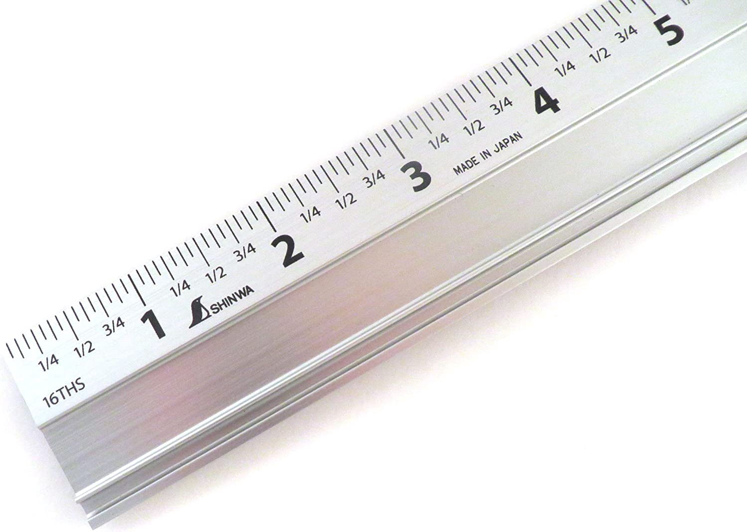 Rubbere Ruler Extruded Aluminum Cutting Rule Ruler Gauge with Non slip rubber Backing ...