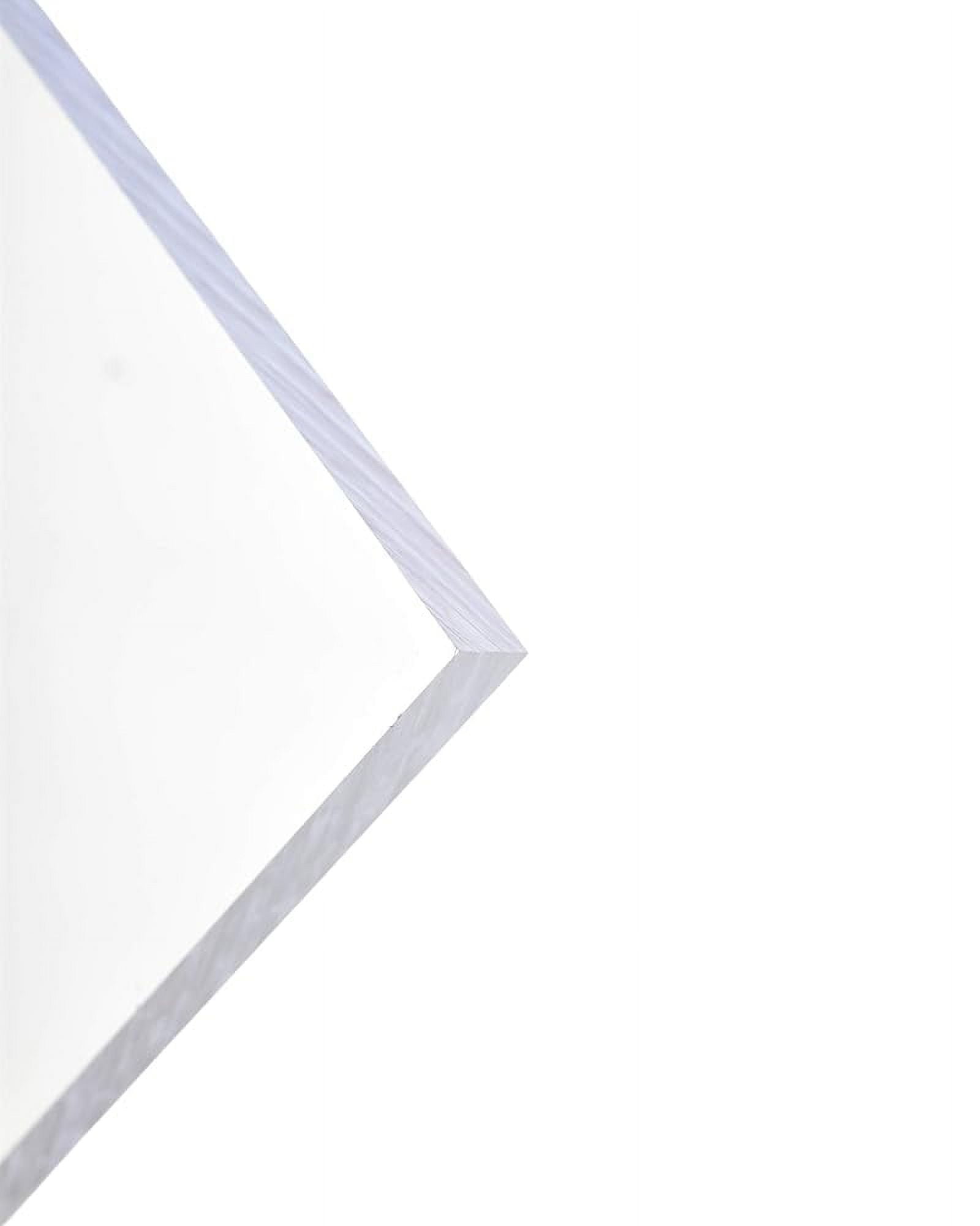 Extruded Clear Plexiglass Plastic Sheet 1/4" Thick, Size 24" X 36" And