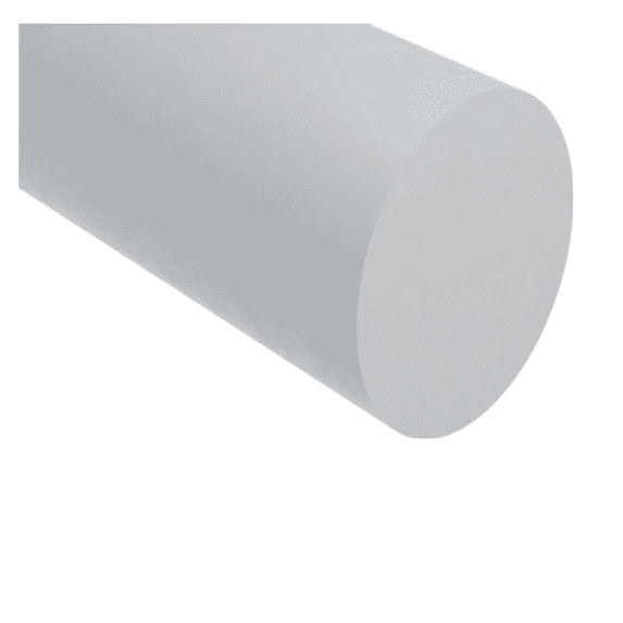 Extruded Nylon 6/6 Round Rod, Natural, 12" Length x 1-5/8" Diameter