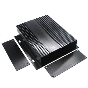 Extruded Project Enclosure Metal Electric Box Aluminum Power Amplifier Chassis 5.91x5.79x1.61in (LxWxH)