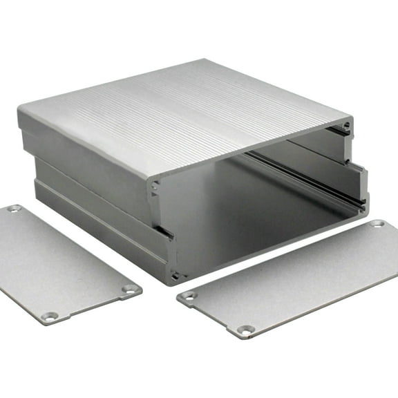 Extruded Project Enclosure Metal Waterproof Electric Box Aluminum Power Amplifier Chassis 3.94x3.82x1.57in (LxWxH)