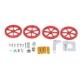 Extruder Leveling Wheel Kit Aluminum Hand Twist Nut Hot Bed Die Springs