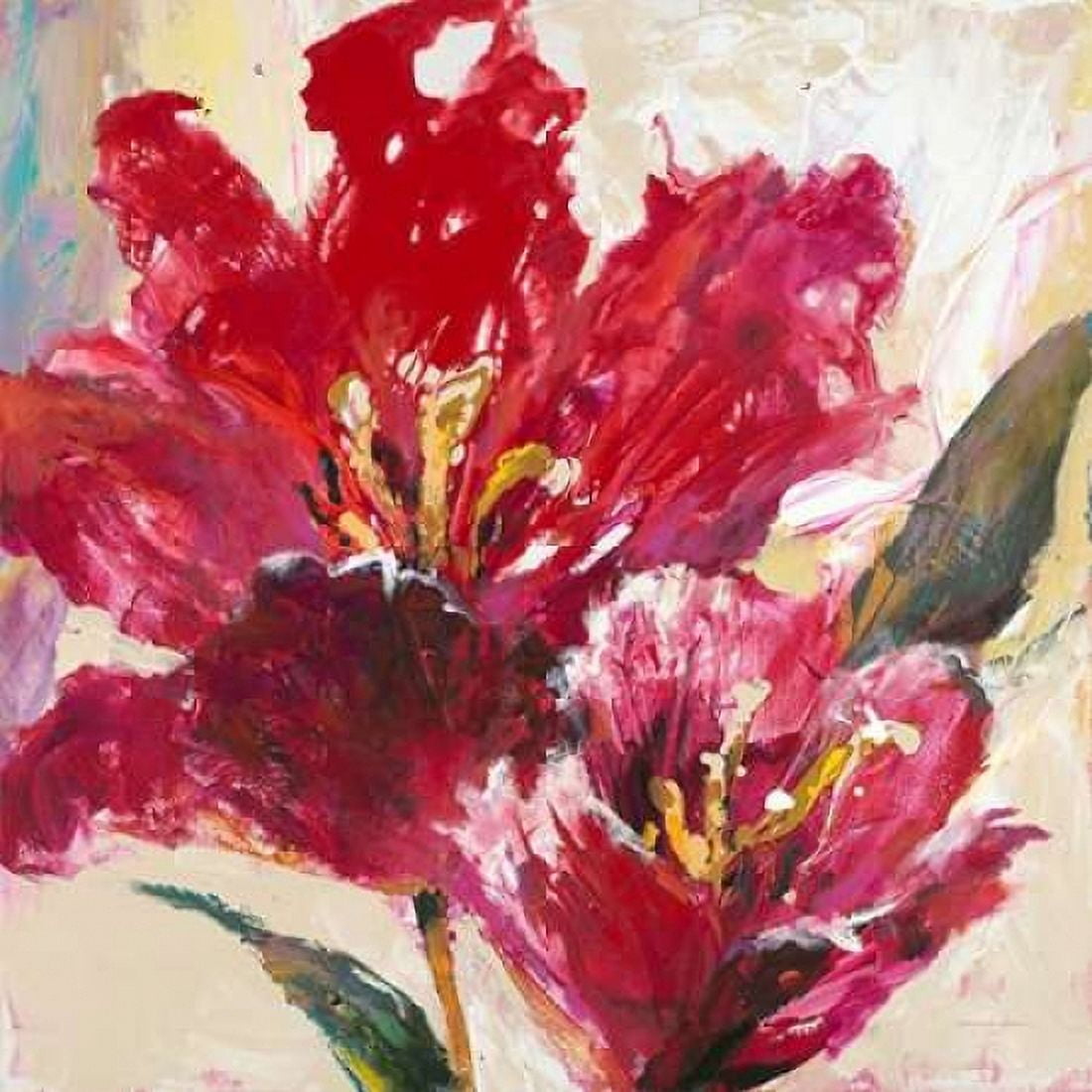 Exuberant Tulip Canvas Art - Brent Heighton (24 x 24)