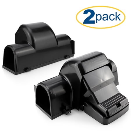 Exuby Pet-Safe Mouse Trap with Tunnel Design Dual Entry for Better Capture Rate No Harmful Poison, 2 Pack