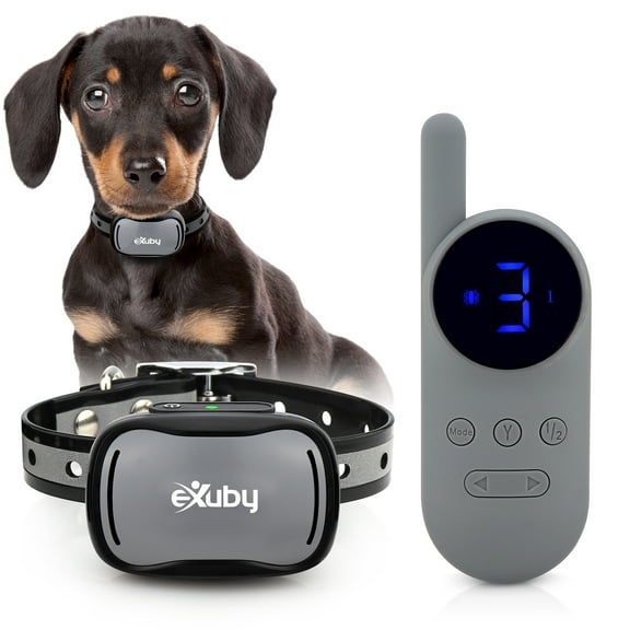 Exuby Tiny Shock Collar for Small Dogs, 5-15lbs, 9 Intensity Levels