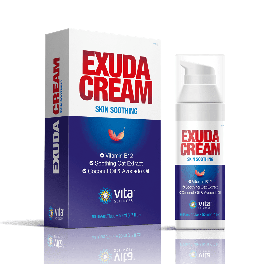 Vita Sciences Exuda, Moisturizing Cream to Support Dry, Sensitive, Eczema-Prone Skin, Unscented, 1.7 oz
