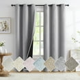 thumbnail image 1 of Exultantex Blackout Linen Curtains 84 inch Long Thermal Insulated Noise Reducing Bedroom Drapes,40"x84"x2,Grey, 1 of 6