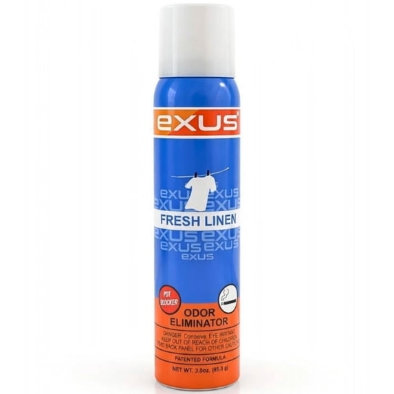 Exus Odor Eliminator & Air Freshener Spray For Strong Odor - 3.0 Oz. (Fresh Linen)