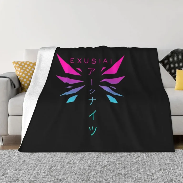 Exusiai Neon Throw Blanket rative Throw Soft Plaid Blankets Walmart