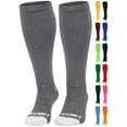 thumbnail image 1 of Exxact Sports Over the Calf Baseball Socks - Athletic Tube Socks for Football, Softball, Hockey, Youth & Adult Sizes (Charcoal, Large), 1 of 7