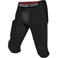 thumbnail image 1 of Exxact Sports Battle 7-Pad Adult Football Girdle for Men with Cup Pocket, Lightweight Padded Compression Shorts with Integrated Ultra Flex Pads, Men's Girdle Football (Black, A3XL), 1 of 7