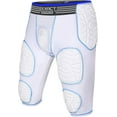 thumbnail image 1 of Exxact Sports Combat 7-Pad Youth Football Girdle with Cup Pocket, Padded Compression Shorts with Integrated Pads, Boys Girdle Football (YS, White Combat), 1 of 1