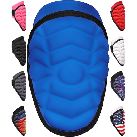 Exxact Sports Defender Baseball Elbow Guard, Batters Softball Elbow Guard Baseball Youth & Adult with Adjustable Straps - (RoyalBlue, Youth)