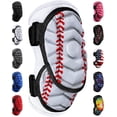 thumbnail image 1 of Exxact Sports Defender Plus Baseball Elbow Guard Youth & Adult, Batters Softball Elbow Guard Baseball with Adjustable Straps - (White Baseball Flag, Youth), 1 of 7