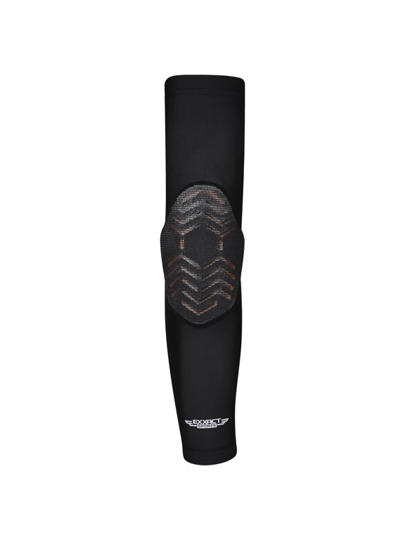 Elbow Pad Arm Compression Sleeve - Padded Elbow Sleeve for Men, Volleyball Elbow Pads, Football Youth & Adult (Black,ASM)