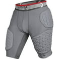 thumbnail image 1 of Exxact Sports Elite 5-Pad Adult Football Girdle for Men - Padded Compression Shorts, Mens Girdle Football with Cup Pocket (AS, Gray), 1 of 7
