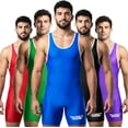 thumbnail image 1 of Exxact Sports Men's Wrestling Singlet, High Performance Powerlifting Singlet Wrestling Singlets for Men - (Royal, AM), 1 of 7