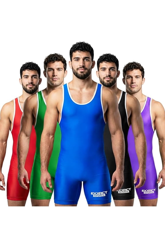 Men's Wrestling Singlet, High Performance Powerlifting Singlet Wrestling Singlets for Men - Singlets (Royal, A2XL)